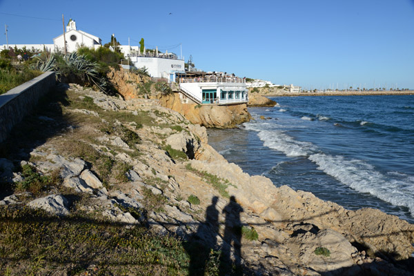 Cliffs by the Restaurant Vivero, Sitges