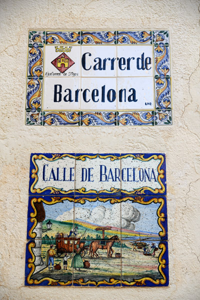 Carrer de Barceloa - Calle de Barcelona, Catalan and Spanish