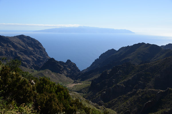 Neighboring island of La Gomera, west of Tenerife