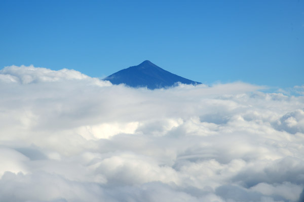 Mount Teide rising from the clouds, Tenerife, Spain