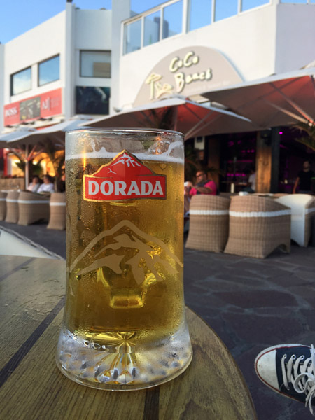 Cerveza Dorada, Tenerife's local beer
