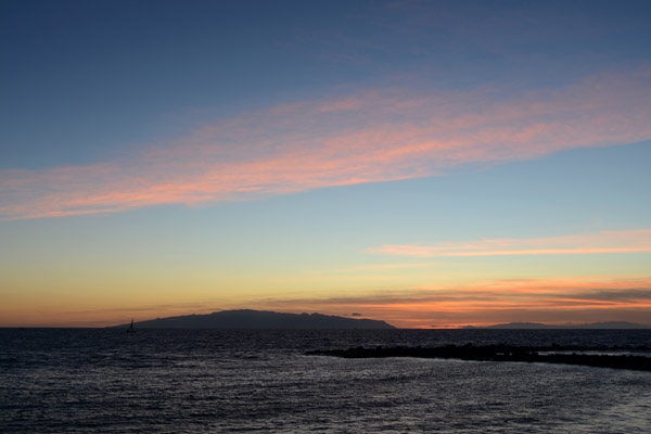 Sunset from Tenerife with La Gomera and La Palma, Canary Islands