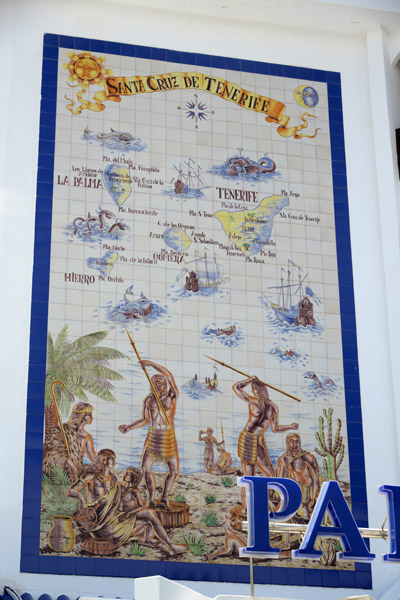 Tile map of the western Canary Islands