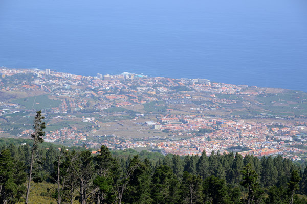 View of Orotava and the west coast of Tenerife, Mirador de La Bermeja