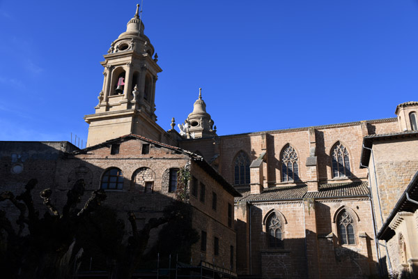 Towers of Pamplona Cathedral from the Cloister