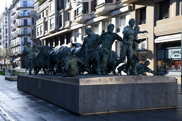 Monumento al Encierro - the Running of the Bulls