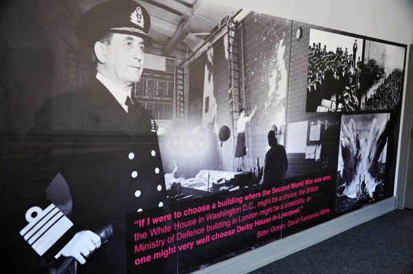 Western Approaches command was in a bunker beneath Derby House in Liverpool