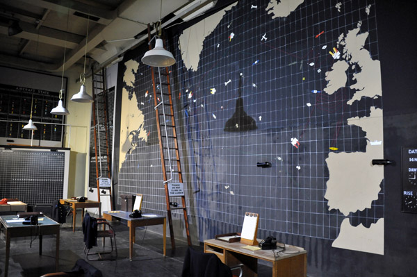 Every U-Boat, Ship and Aircraft was plotted on this large wall map