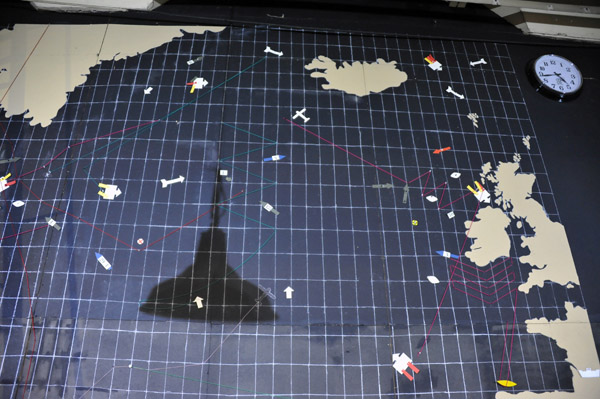 North Atlantic plotting chart, Western Approaches Operations Room