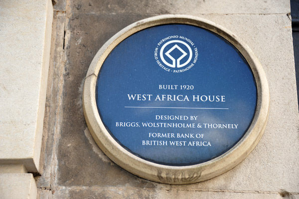 The 1920 West Africa House, part of the Liverpool World Heritage Site