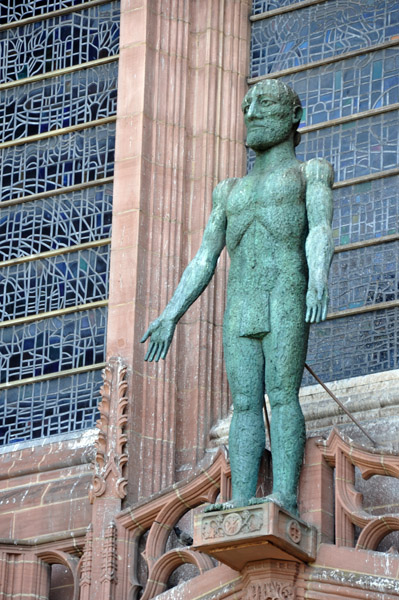 Statue of Christ over the main entrance