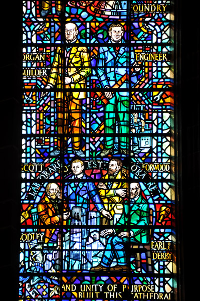 Stained Glass, Builders of Liverpool Cathedral