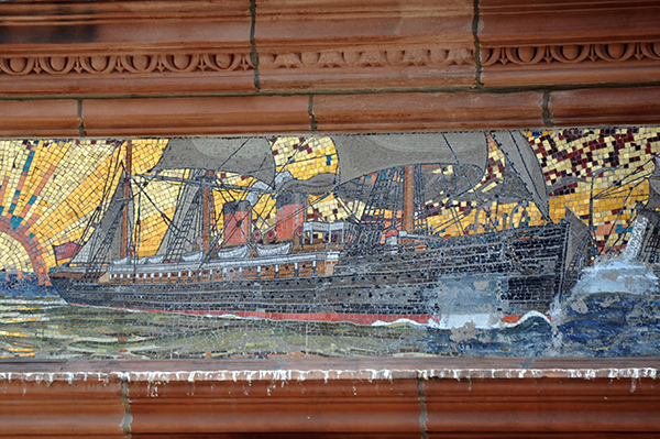 Ship Mosaic - 5 Castle Street, Liverpool