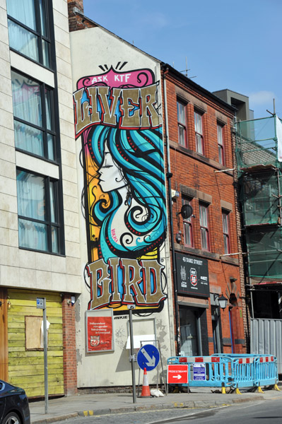 Liver Bird mural, Duke Street, Liverpool