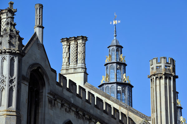 Chimneys and Weathervane, King's College