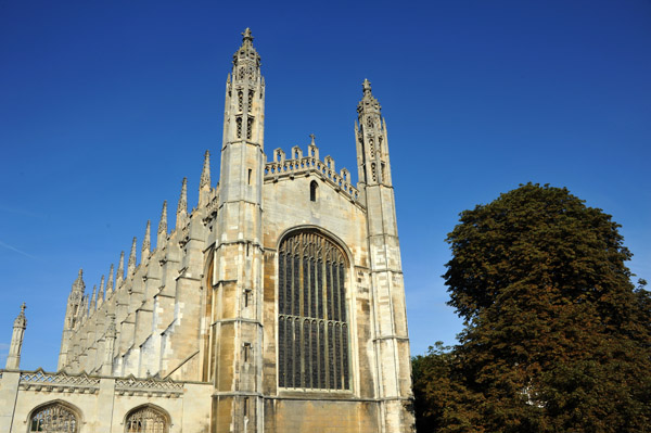 King's College Chapel, constructed 1446-1515 under Kings Henry VI VII VII