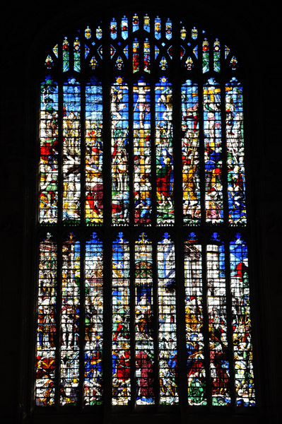 Stained glass, King's Chapel, Cambridge