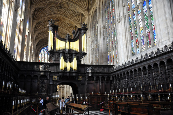 Choir and organ, King's Chapel, Cambridge