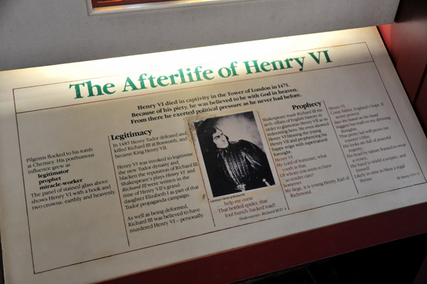 Historical exhibition - the founder, King Henry VI