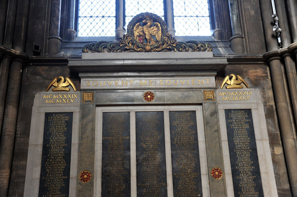 Remember Me Often, Roll of Honour, Chapel of St John's College