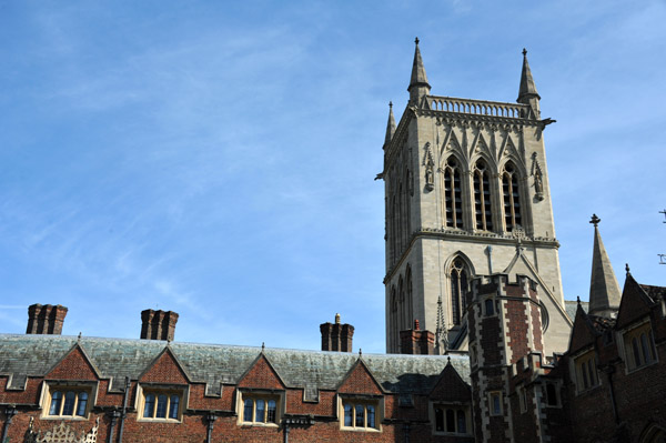 Tower of St. John's College Chapel from the Second Court