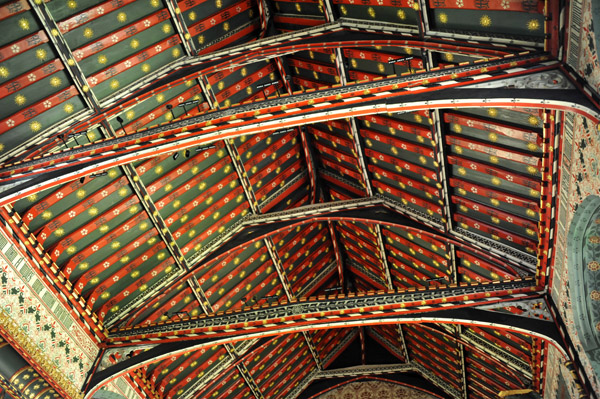 Ceiling of the Old Hall, Queens' College, restored in 1846