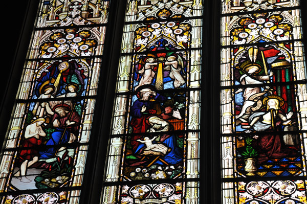 Stained Glass, Queens' College Chapel, Cambridge University