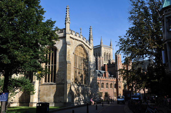 Trinity College Chapel from Trinity Street, Cambridge University