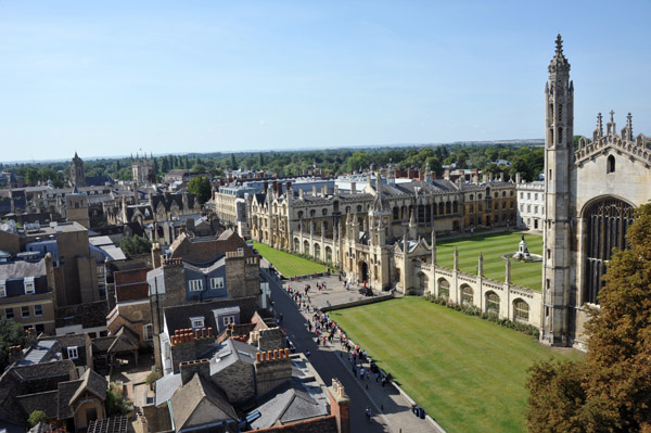 View of King's Parade and King's College from Great St. Mary's