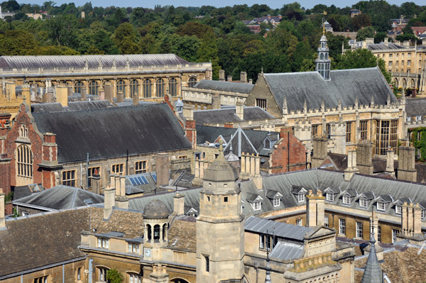 The Wren Library and Trinity College across Gonville and Caius from Great St. Mary's