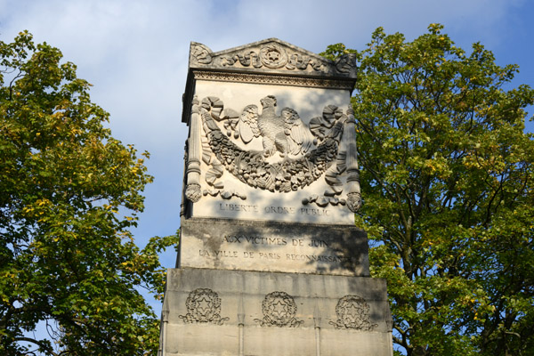 Père Lachaise - Monument to the Victims of June - 1832 republican rebellion against King Louis Philippe