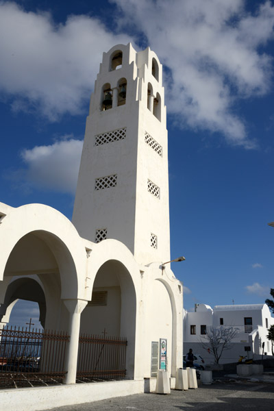 Tower of the Orthodox Cathedral, Fira, Santorini