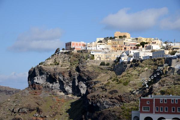 Fira, the capital of Santorini (Thera)