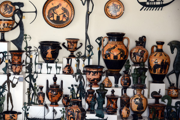 Greek souvenir pottery, Santorini
