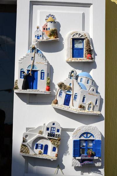 Greek fridge magnets, Santorini