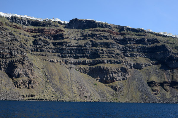 Fira sits high on the rim of the caldera