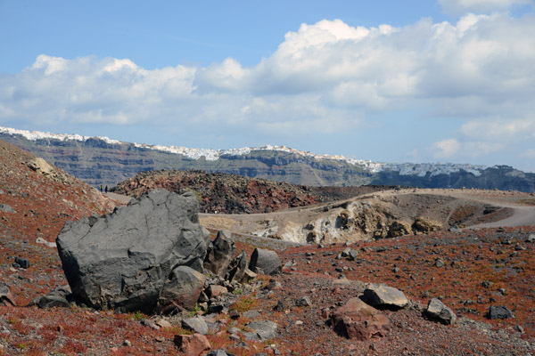Crater of Tholos Naftilos, Nea Kameni