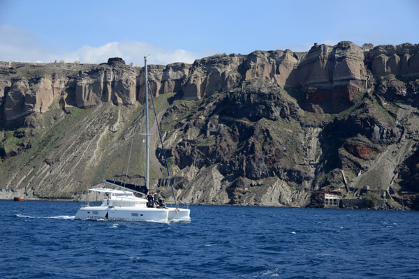 Catamaran of the Santorini Yachting Club