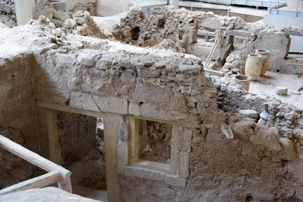 Excavated house, Prehistoric Akrotiri 