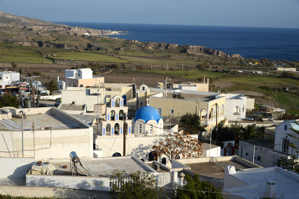 View southeast from the Venetian Castle, Akrotiri