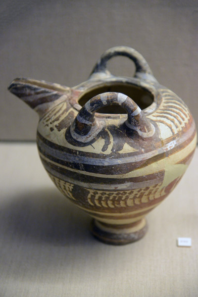 Bridge-spouted jar, Late Cycladic Period, 17th C. BC