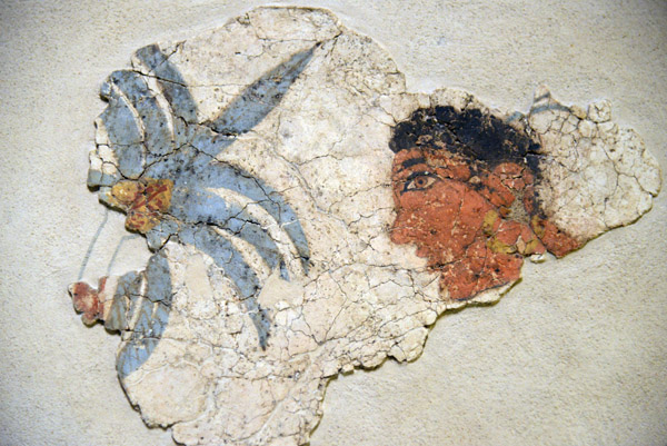 Wall painting of an African, Akrotiri, 17th C. BC