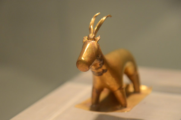 Gold Ibex Figurine, Akrotiri, Late Cycladic Period, 17th C. BC