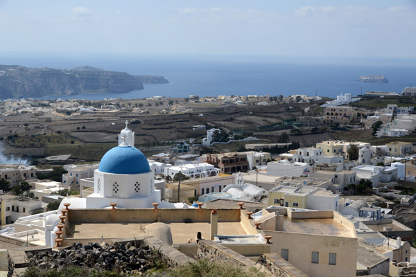 View southwest from Pyrgos Kallisti, Santorini