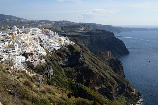 City of Fira on the edge of the Santorini caldera
