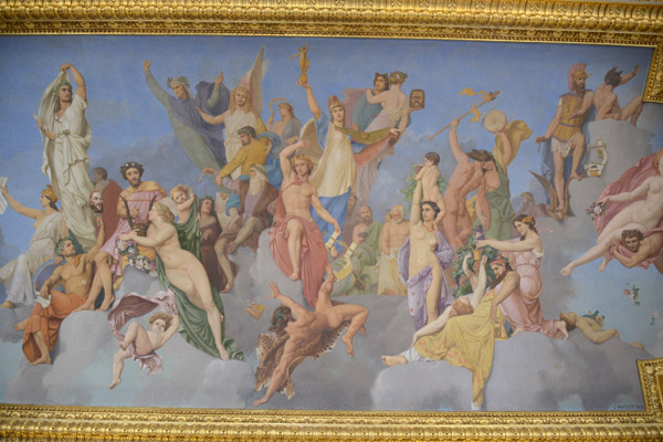 Louvre Ceiling Fresco - Apollo's Victory Over Pan