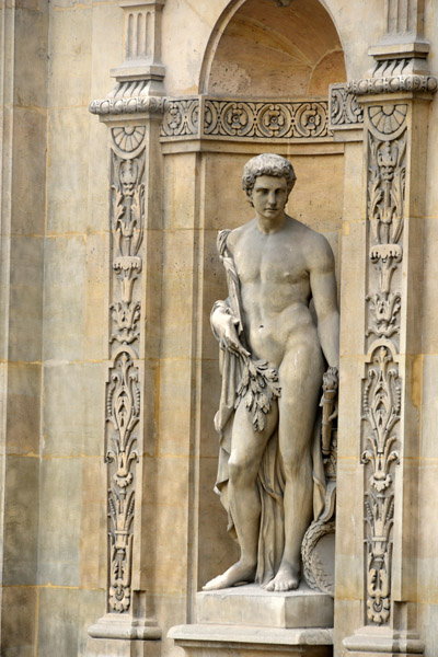 Sculpture on the façade of the Louvre Palace