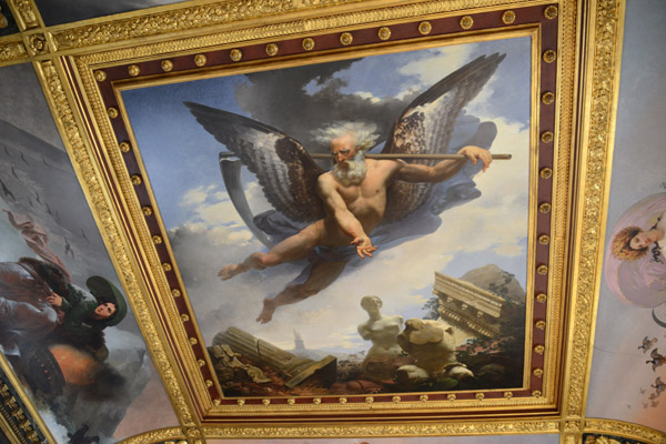 Louvre Ceiling - Father Time, Jean-Baptiste Mauzaisse