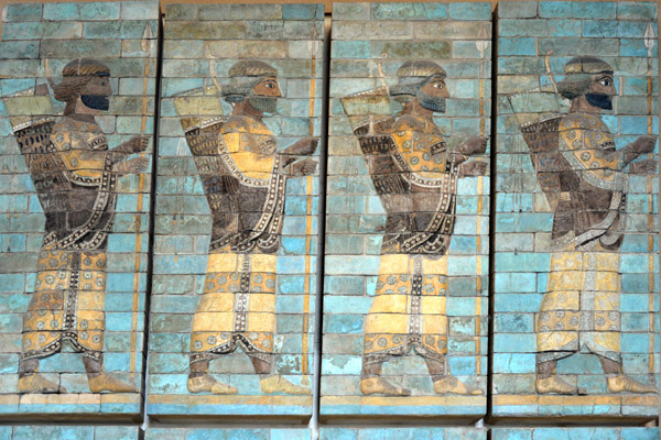Glazed brick frieze, Palace of Darius I, Susa, ca 510 BC