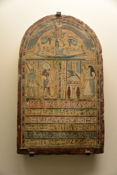 Ancient Egyptian painted tablet